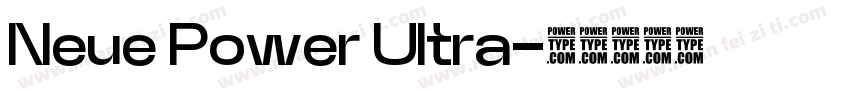 Neue Power Ultra字体转换